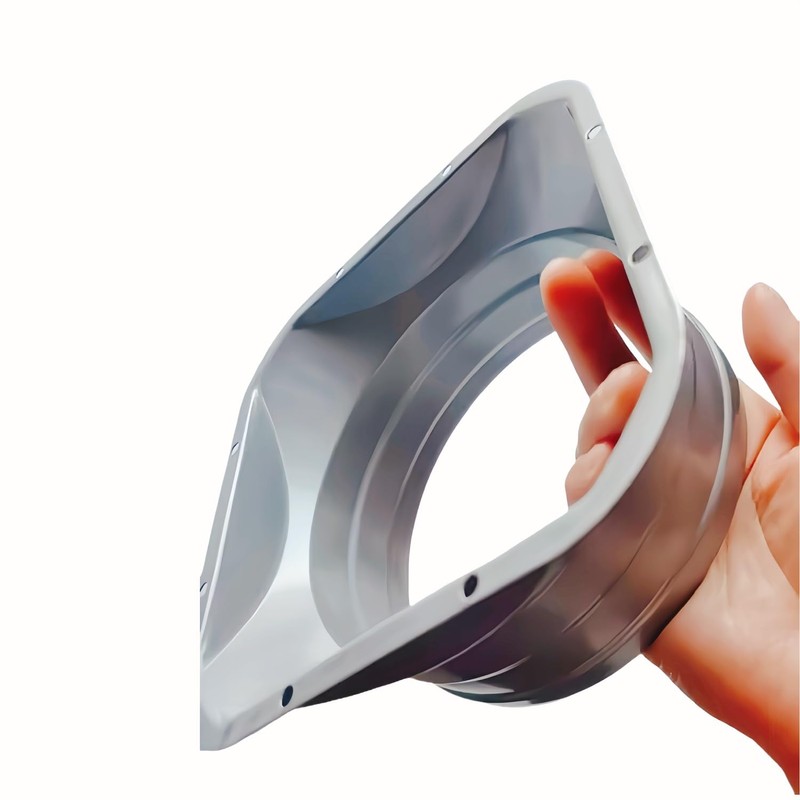 6 Inch Duct Connector Flange, Metal Straight Pipe Flange Square