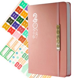 2026 Diary - 18 Month Diary 2026-2027 a5 Week to View From Jan 2026 to Jun 2027 with Monthly Tabs, 100GSM Paper (Pink （2026.1-2027.6）)