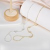 Lansora Hand Chain Bracelet Stainless Steel Finger Ring Bracelet Adjustable