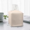 Caja de pañuelos de Cuero (Classic-Textured Beige, 1 Pack)