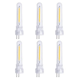 CXLHO String Lights Replacement LED Bulb Filament 6 Packs, 2700K Warm White, S14 Light Bulb Accessories, Shatterproof Waterproof and Dimmable