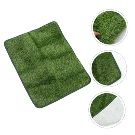 TOVINANNA Decorative Pet Pee Pad Wear-Resistant Grass Mat for Dogs and Cats Portable Pee Mat for Indoor Training Delicate Fake Grass Pet Accessory