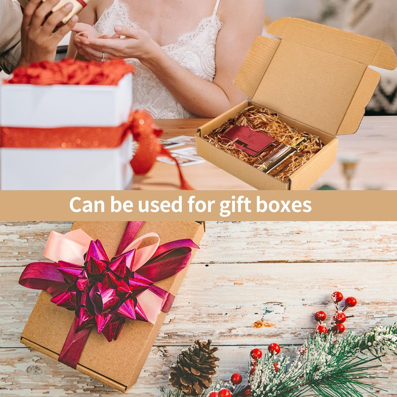 YKUKIZEE 30 Pack Small Corrugated Cardboard Shipping Boxes, 14x10x4 cm