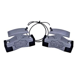 DD26 Fishing Mean Stop Gen 2 Hydraulic Steering Locks (Comes with .75" Diameter 4" Width Rod Clips) (Silver)