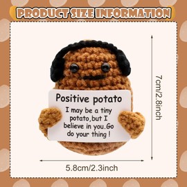 UOY Positive Potato, Funny Positive Potatoes, Pocket Hug Positive Potato, Positive Potato Mini Potato Positive, Positive Potato Inspirational Pocket Hug for Friends, Parents, Children