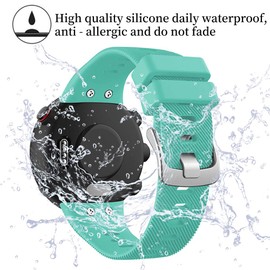 Watbro Compatible with Garmin Forerunner 45 band, Soft Silicone Sport Replacement Watch Band, Fitness Strap Bracelet Wristband for Garmin Forerunner 45 Smartwatch