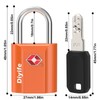 Diyife TSA Luggage Locks, [2 Pieces 4 Keys] Key Lock