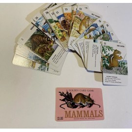Golden Press Mammals Golden Press Card Game Sealed Pack Of Cards Circa 1961 Sealed VTG