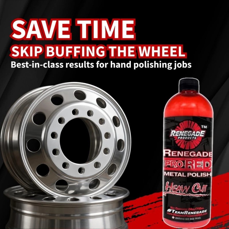 Ts Usa Pro Red Liquid Metal Polish Heavy Cut Aluminum