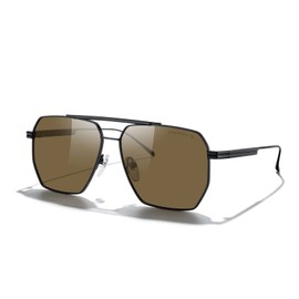 MERRY'S Oversized Polarized Square Sunglasses for Women Men Vintage Retro Shades UV400 Classic Large Metal Sun Glasses