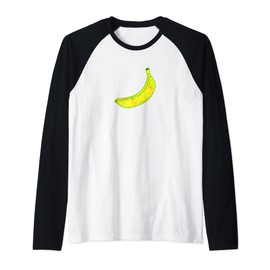 Funky Summer Maximalist Eclectic Banana Fruit Y2K Aesthetic Raglan Baseball Tee