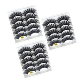 SAFIGLE 15 Pairs Volume Fake Eyelashes for Women Natural Look Wispy Makeup Lashes Curly Eyelash Extensions for Daily Use for Cosmetics and Beauty