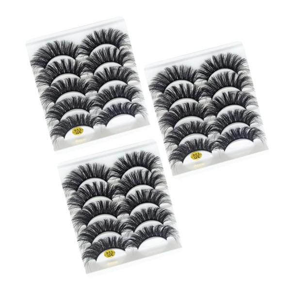 SAFIGLE 15 Pairs Volume Fake Eyelashes for Women Natural Look