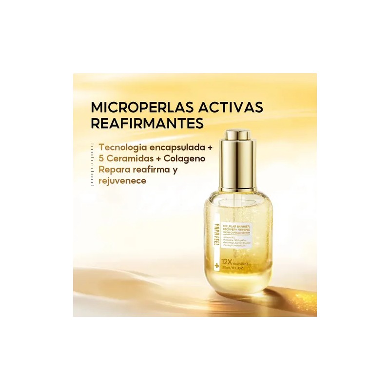 Papa Feel Serum 12x Colágeno Microperlas Reparador 30ml Sensible Día/noche
