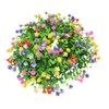 Flower Wreath Spring Babysbreath Faux Round Flower Wreath for Living