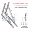 YUMORE 14" Stainless Steel Shelf Bracket, Max Load: 550lb Heavy