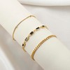 YADOCA Gold Bracelet for Women 18K Gold Plated Stacking Bracelet