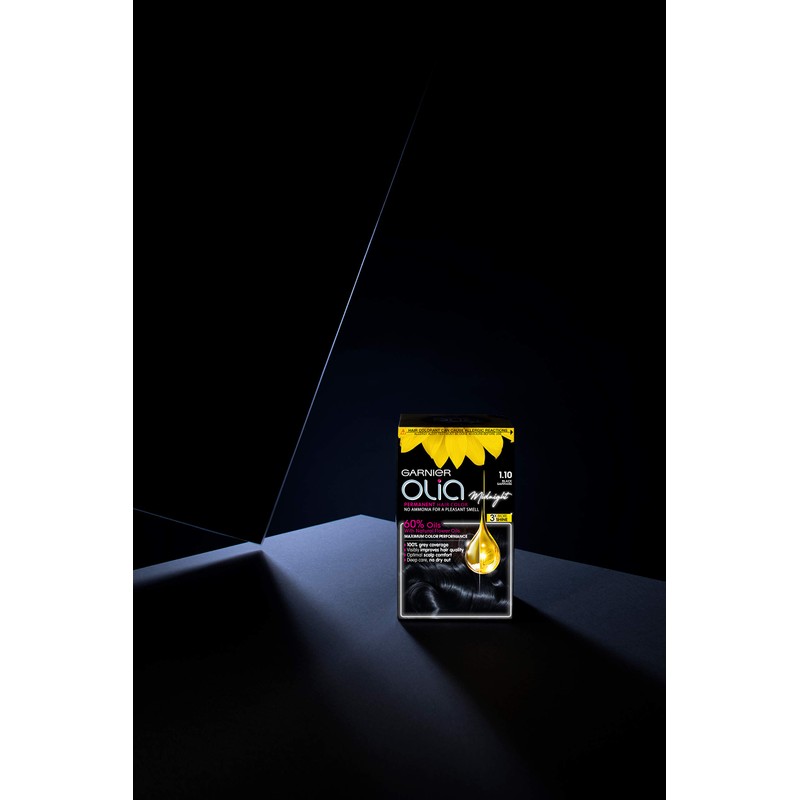 Garnier Olia Ammonia-Free Permanent Hair Colour 1.10 Sapphire Black
