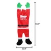 Gemmy Santa Hanging From Gutter Christmas Decoration Red 1 pk