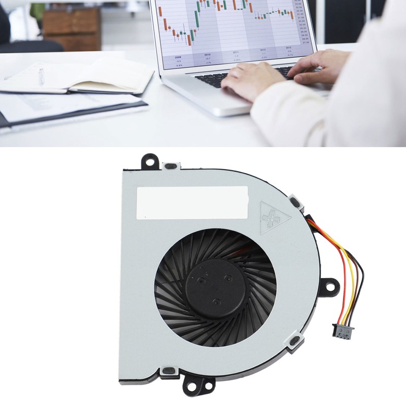 CPU Cooling Fan 4 Pin Efficient Quiet Laptop CPU Air
