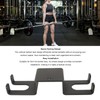Vertical Hanging Barbell Rack Iron Space Saving Barbell Bar Storage