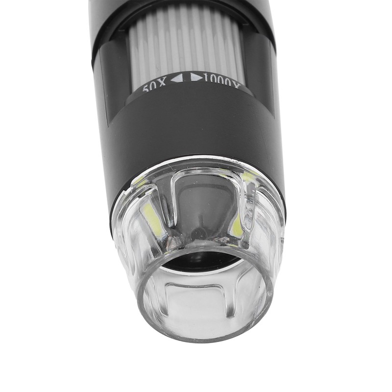 WiFi USB Digital Microscope 50‑1000X Magnification 8 LED Light for