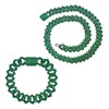 OWNCOOL 2 PCS Green Cuban Link Chain Iced Out Chain
