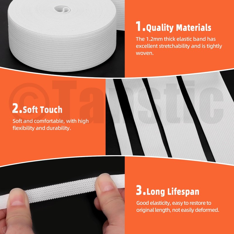 Tanstic Elastic Spool Elastic Band High Elasticity Elastic Spool for