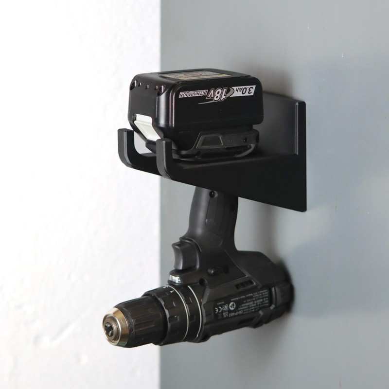 2x Magnetic Cordless Screwdriver Holder Wall Mount Stable Universal Set