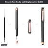 Linbsunne Black Gel Pens 0.7mm Medium Point Pen Office Pens