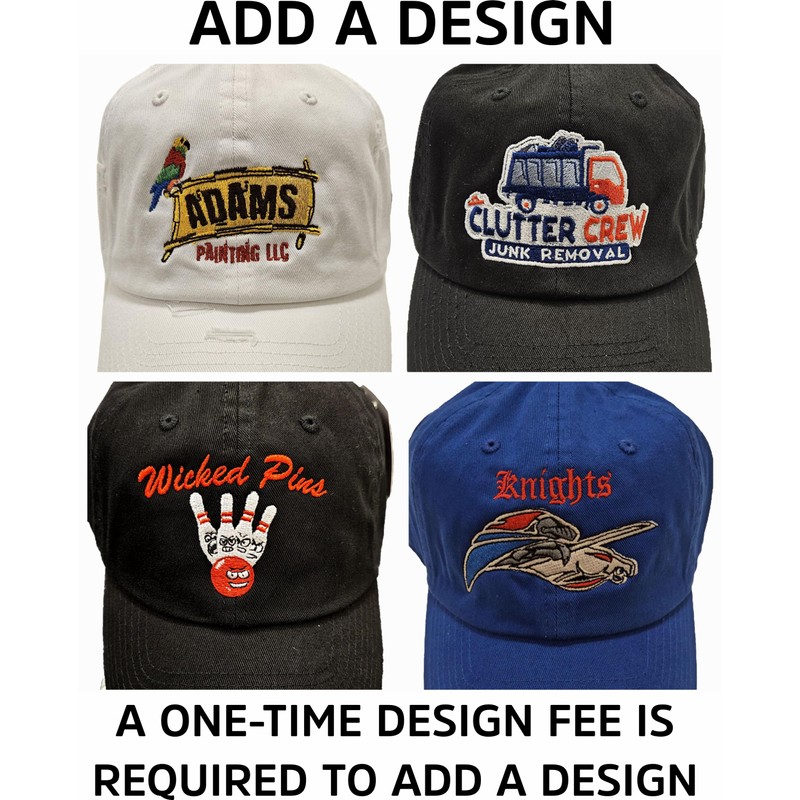 Custom Embroidered Denim Hat (Dad Hat -Denim)