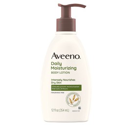 Aveeno Daily Moisturizing Lotion 12 Ounce Pump (354ml) (2 Pack)