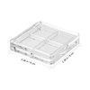 Gatuida 2PCS Empty Eyeshadow Container Transparent Makeup Pallet for DIY