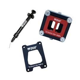 Thermal Grizzly Ryzen 7000 Direct Die Frame and Ryzen 7000 Delid-Die-Mate with Conductonaut Liquid Metal Thermal Paste, 1g