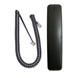 Cisco 7800/8800 Series Compatible Wideband Handset Charcoal Gray with Curly Cord (CP-DX-HS=)