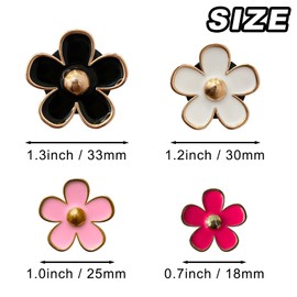 4 Pcs Metal Daisy Air Vent Clips Flower Car Air Freshener Clip Air Conditioning Outlet Clip Bling Charm Car Inter Decor Accessories for Girls Women