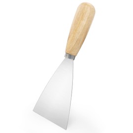 Putty Knife, 2.5 Inch Metal Scraper, wooden Handle Spackle Knives for Drywall, Decals, Wall paper, Patching, Painting, Taping, Scraping Coating
