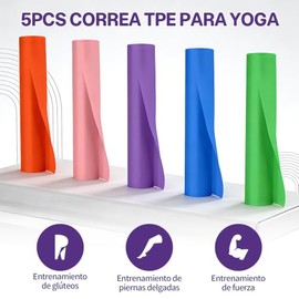 Bandas de Resistencia Set de 10 Piezas, Bolsa de Transporte, Ligas de Resistencia para Ejercicio, Bandas Elásticas de TPE para Entrenamiento de Fuerza
