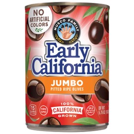 Early California 5.75 oz. Ripe Pitted Jumbo Olives, 12-Cans