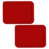 Sophico 3 Cup Rectangle Silicone Storage Cover Lids Replacement for