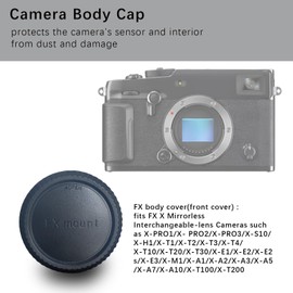 Camera Body and Rear Lens caps Compatible with FX Camera X Mount X-pro1 X-E1 Body and Lenses (FX Camera Body)