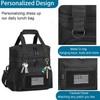 GLENKEY Double Deck Insulated Lunch Box, Expandable XLarge Lunch Bag