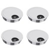 WJUAN Set of 4 Cable Grommets 60 mm with Screw