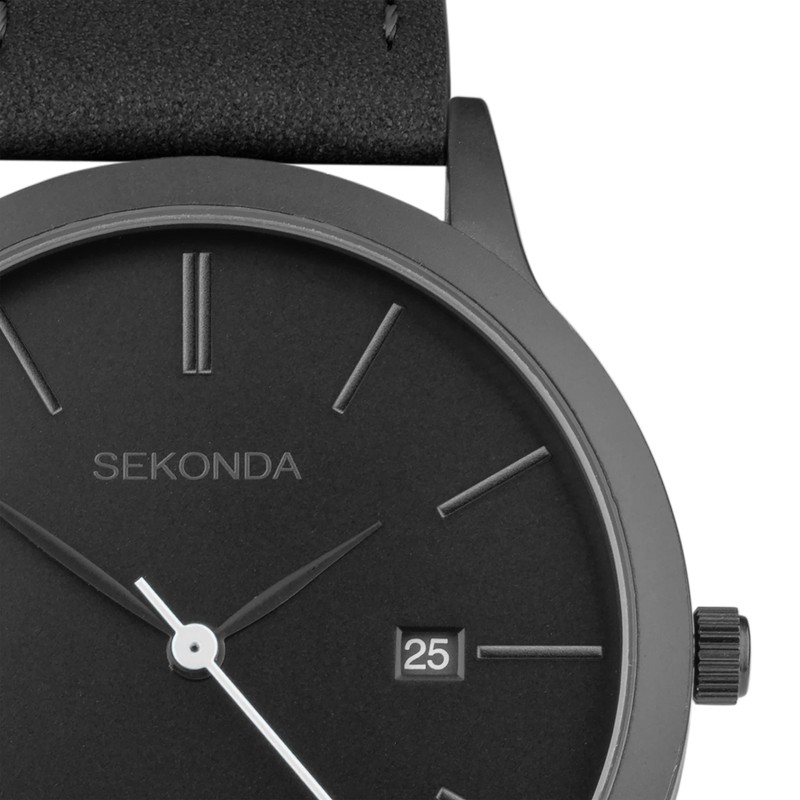 Sekonda Bergen Mens 39mm Quartz Watch in Black with Analogue