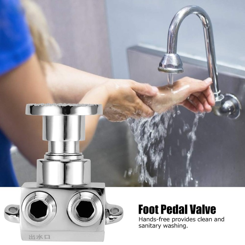 Single Foot Pedal Control Switch Valve Tap Automatic Cold Water