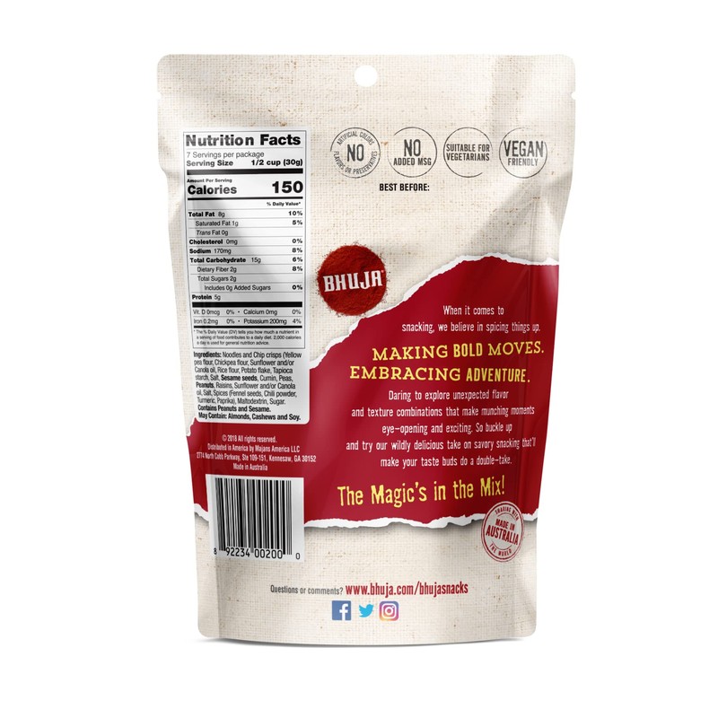 Majans Bhuja Gluten Free Snack Mix, Non-GMO | No Preservatives