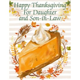 For Daughter and Son-in-Law Happy Thanksgiving Greeting Card