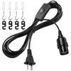 DiCUNO Extension Hanging Lantern Cord Cable, E26 Pendant Light Lamp