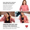 Inspired Comforts Mastectomy Recovery Hoodie with Drain Pockets, Rose Pink,