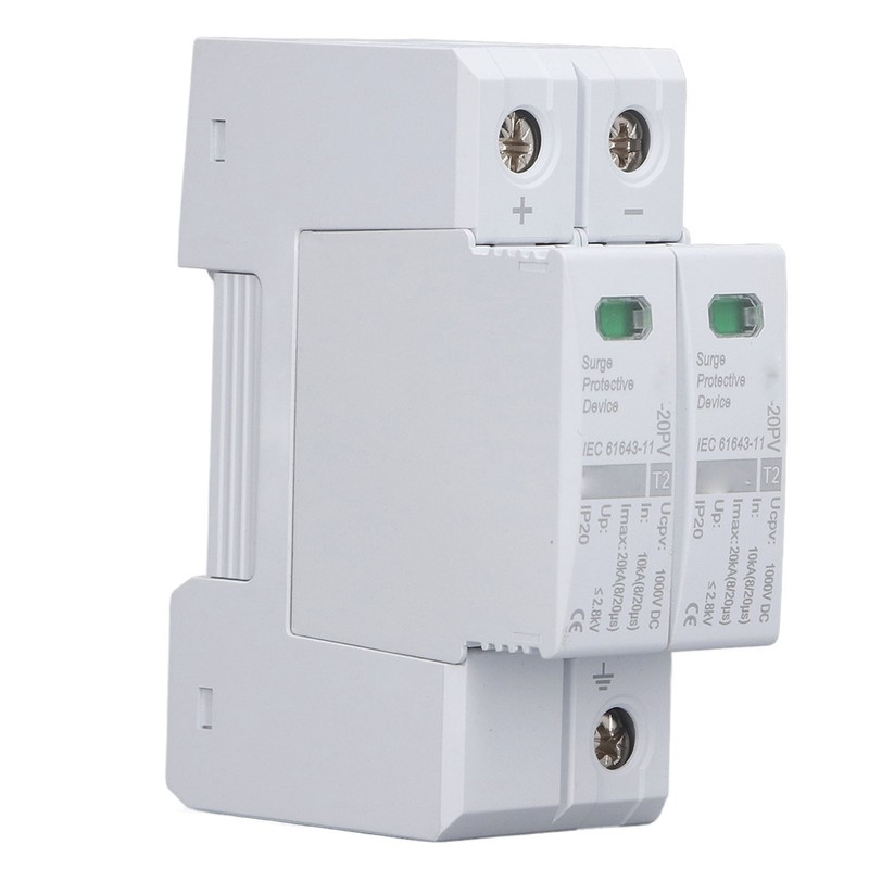 DC Solar PV Surge Protector 2P 10 To 20KA 35mm